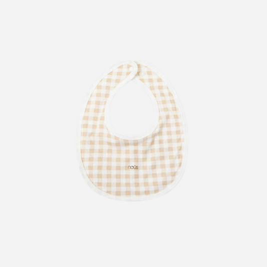 Toffee Check Feeding Bib